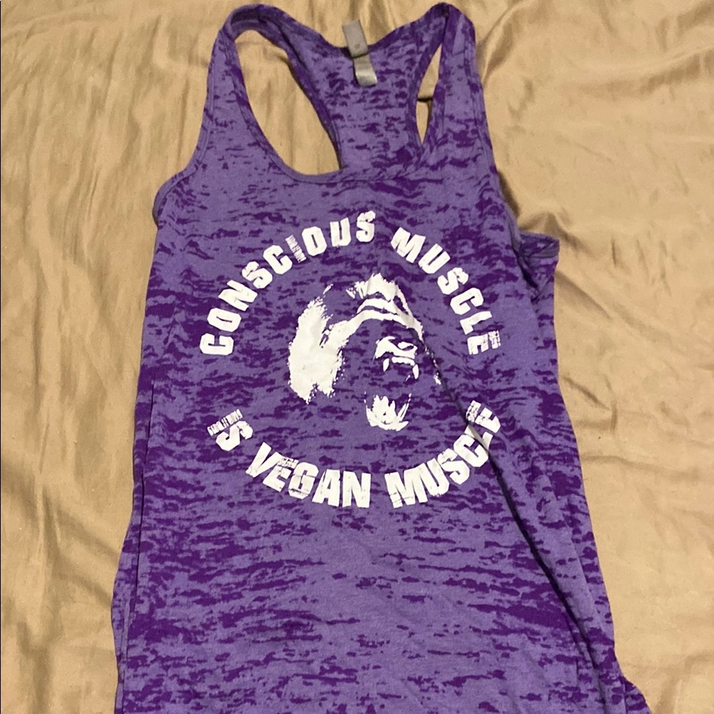 Conscious Muscle Apparel Purple Muscle Tee